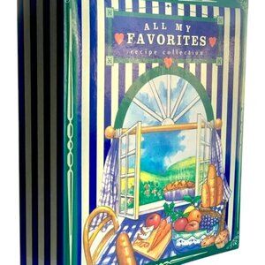 Avon Vintage 1995 All My Favorites Recipe Binder Dividers & Recipe Card Sleeves